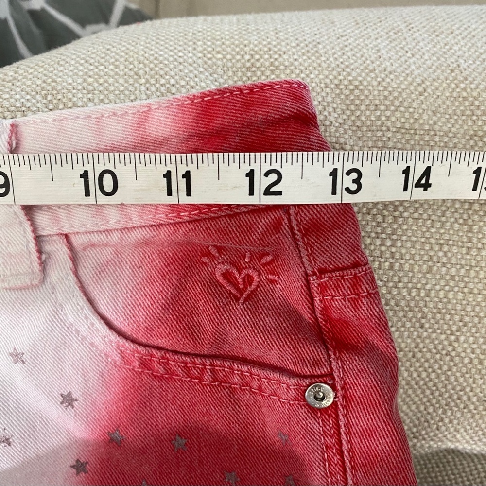 Justice Cut Off Distressed Shorts Girls 10R red white & blue cut off sho… - Picture 5 of 8